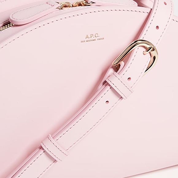A.P.C. half moon bag rose pale pink - Picture 2 of 8